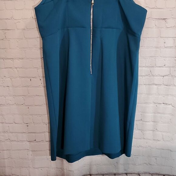 Lane Bryant teal strappy sheath dress size 26 - Picture 8 of 12